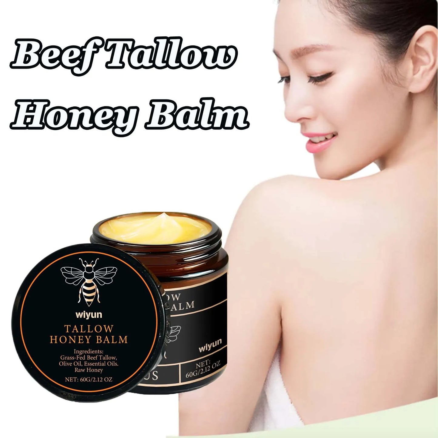 Beef Tallow Honey Cream